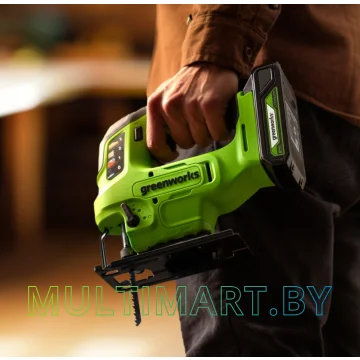 Электролобзик Greenworks GD24JS90 3601707CUA (с 1-им АКБ 2 Ач) картинка 7